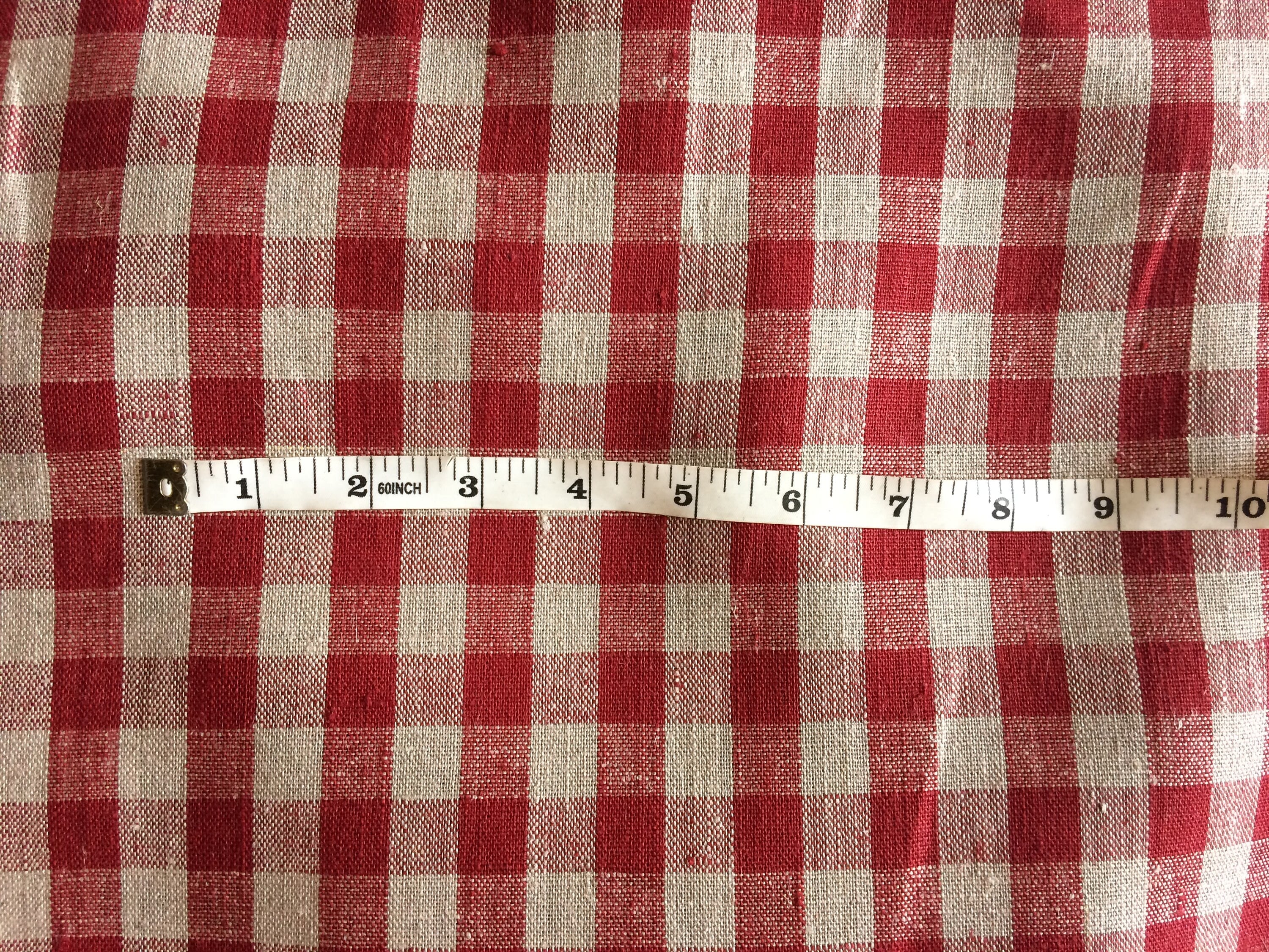 100 % NATURAL pure LINEN fabric, softened, linen for home textile, napkins, tablecloth linen, color woven, Checked, TARTAN