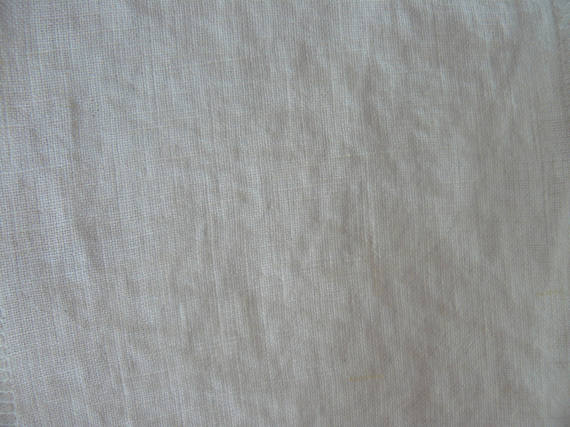Natural 100 % pure LINEN extra wide fabric, for BED linen, softened, bleached, optical white
