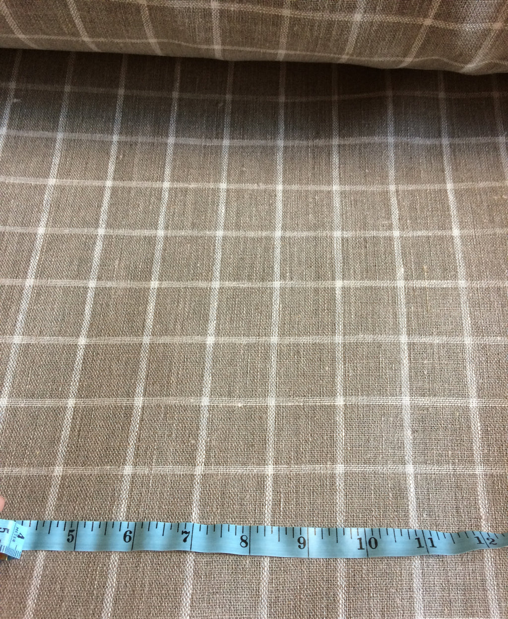100 % NATURAL pure LINEN fabric, checked, tartan, chequered, Softened fabric, fabric for home textile,