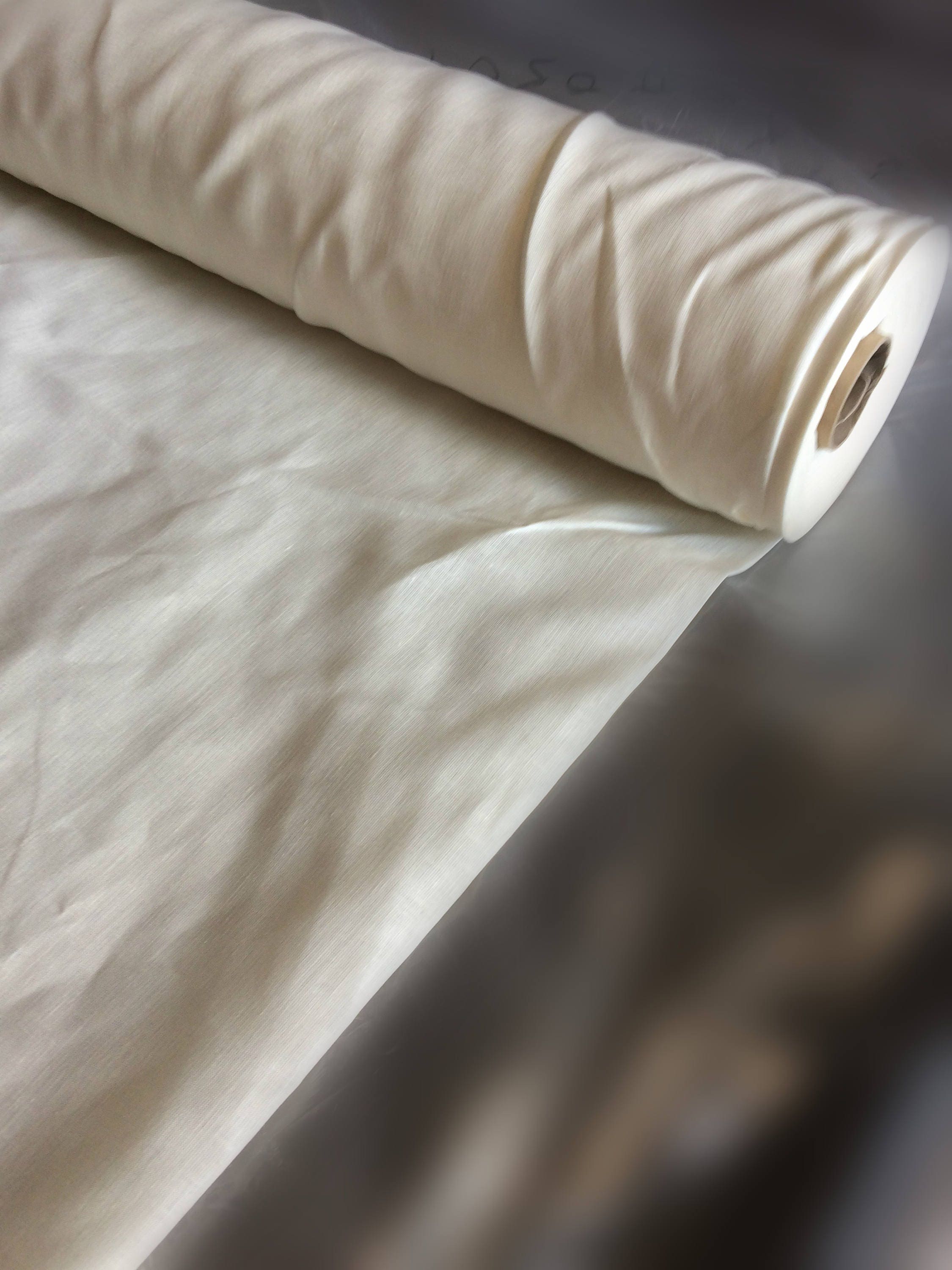 Extra Wide White Linen Fabric: 102" Wide, Bedding & Sewing