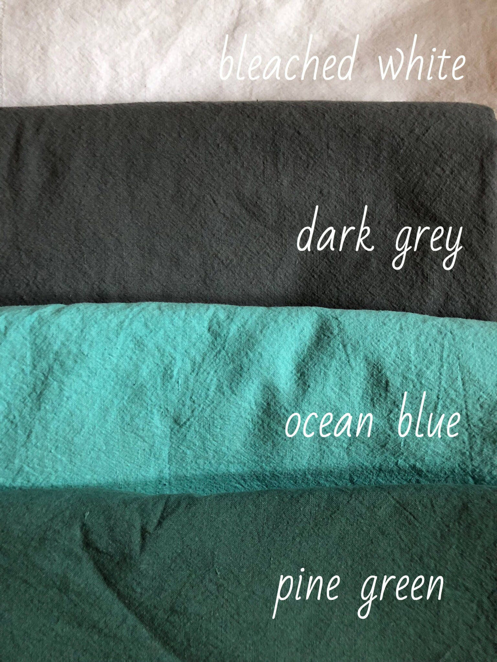 Extra Wide Softened Linen Fabric: 250cm Bedding Linen