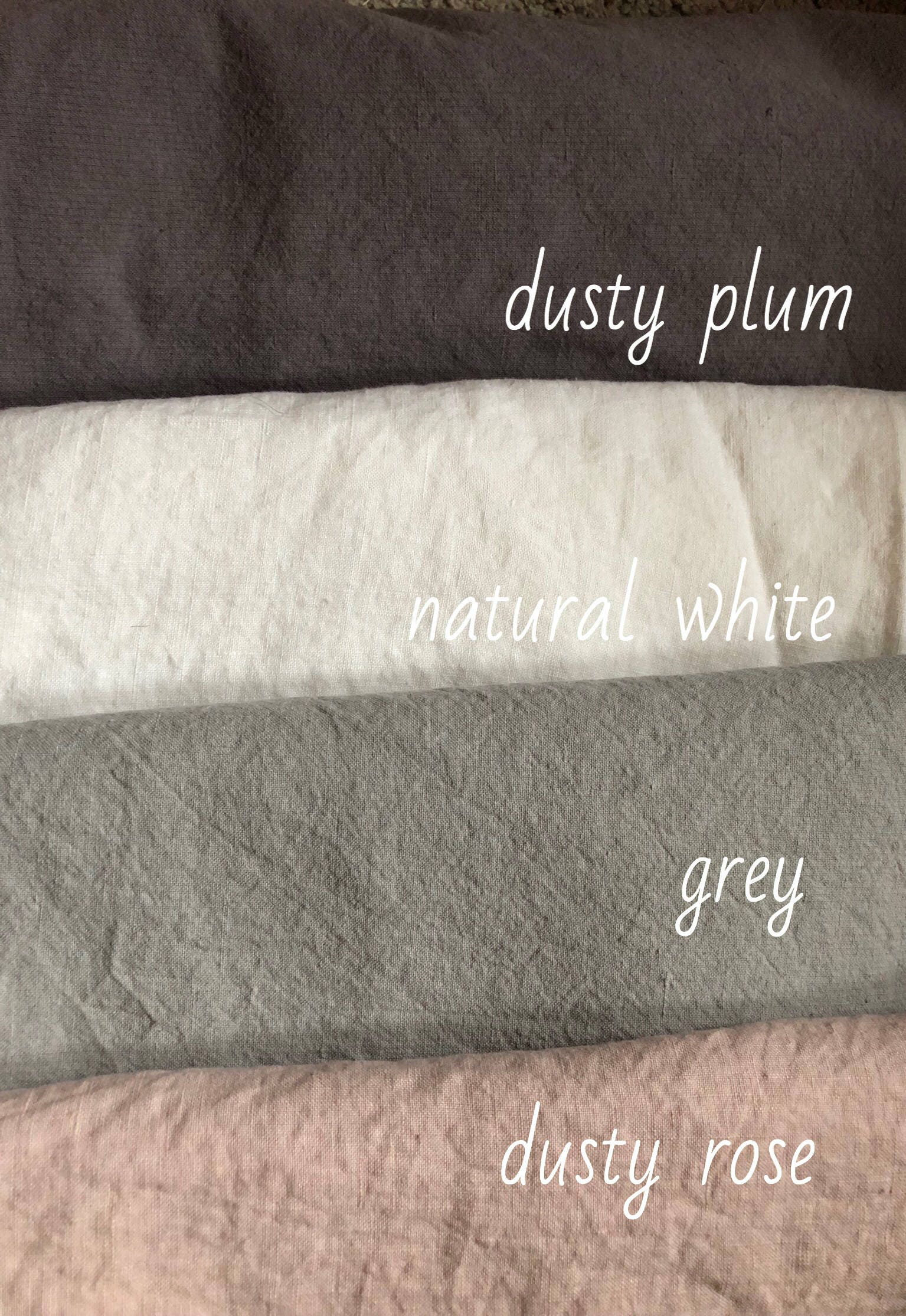 Natural Linen & Hemp Fabric Samples: Home Textile Sewing