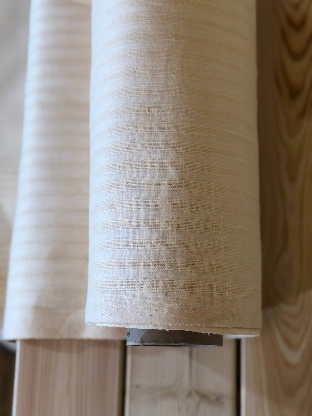 100 % NATURAL pure LINEN fabric, STRIPED fabric, fabric for home textile, scarf, fabric for cloths, regular striped, beige stripes