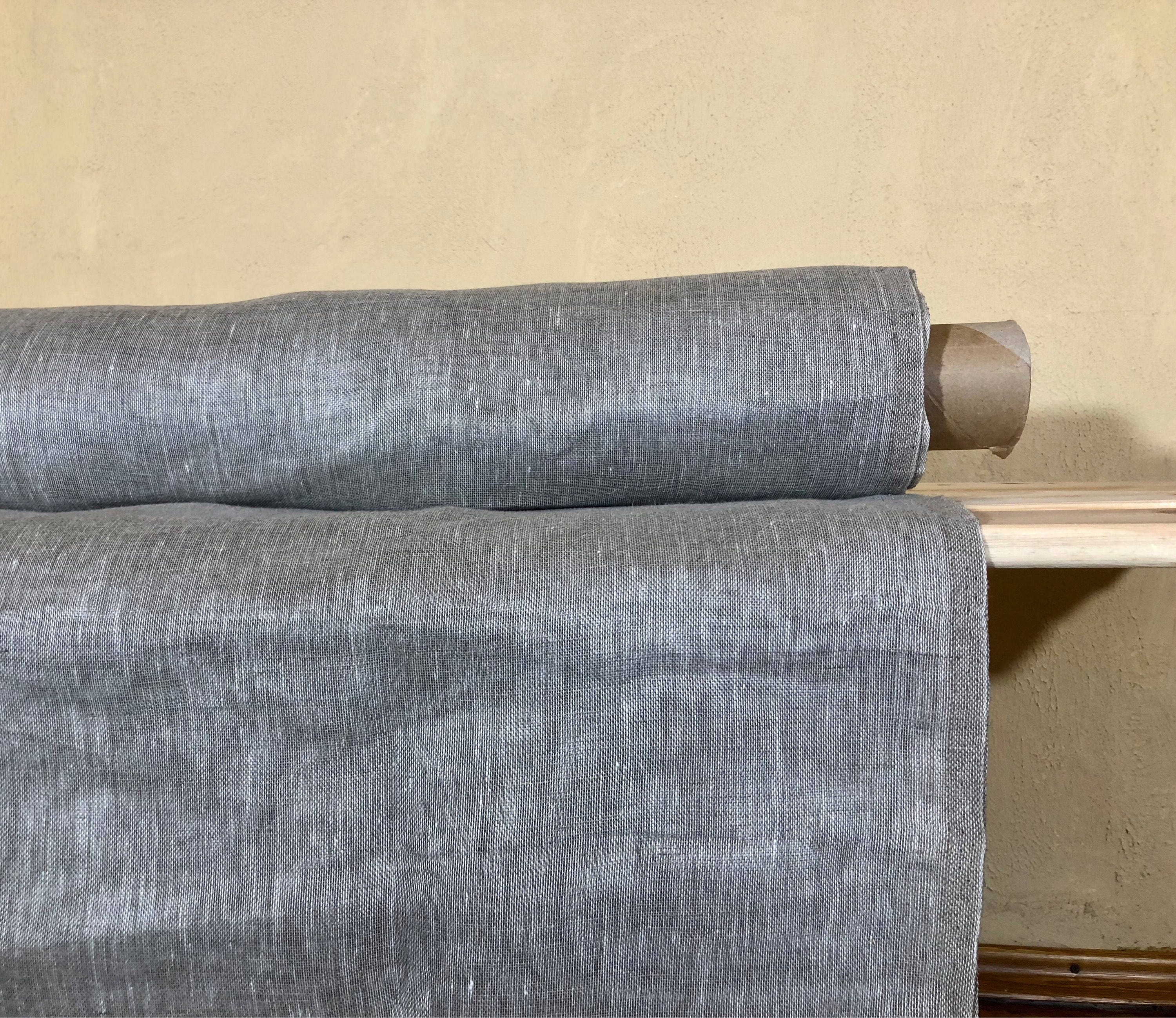 100 % NATURAL pure LINEN fabric, STRIPED fabric, fabric for home textile, scarf, fabric for cloths, regular striped, beige stripes