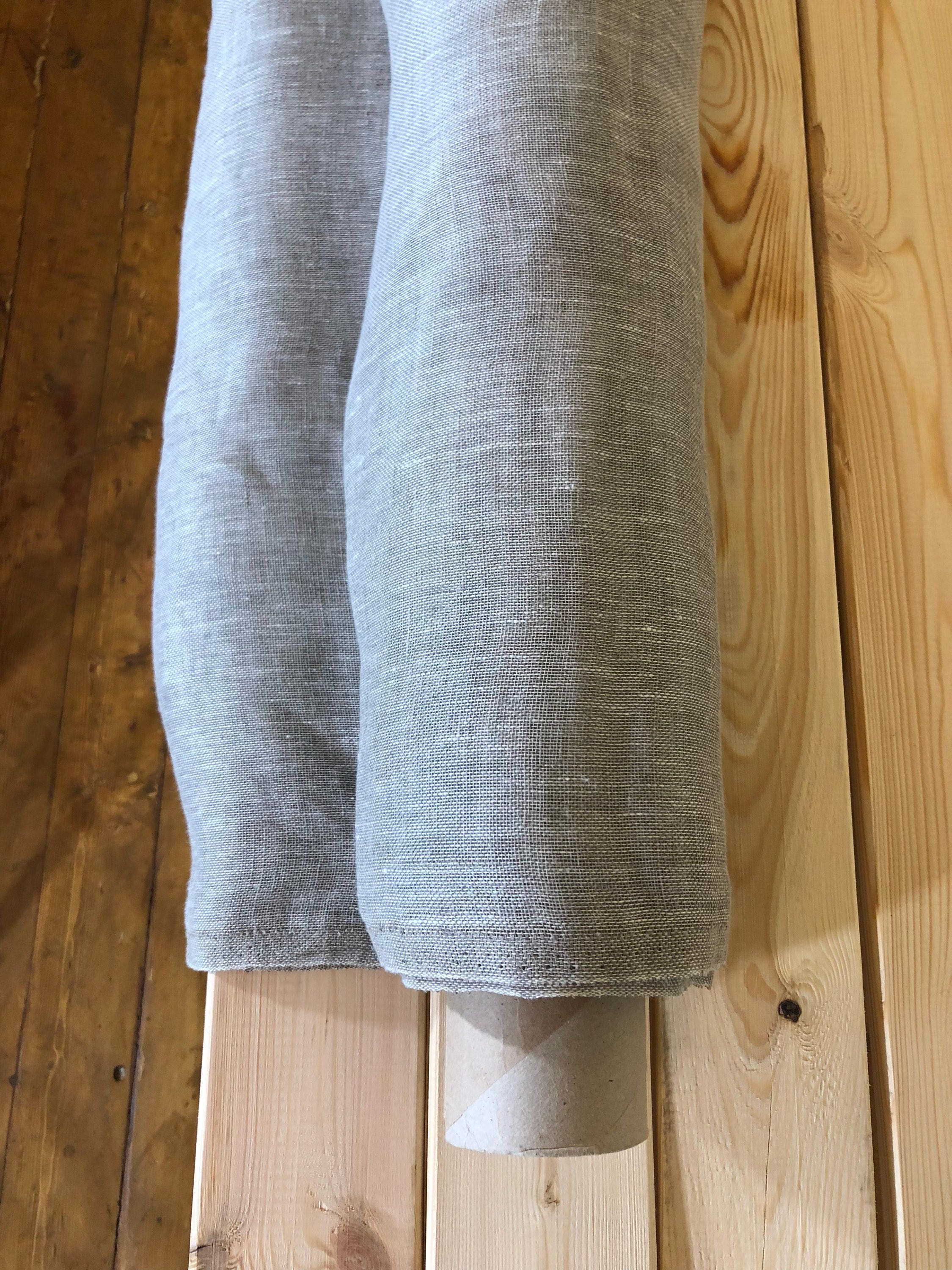 100 % NATURAL pure LINEN fabric, STRIPED fabric, fabric for home textile, scarf, fabric for cloths, regular striped, beige stripes