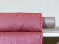 100 % NATURAL pure LINEN fabric, RED square fabric, fabric for home textile, scarf, fabric for cloths, linen bedding, linen tablecloth