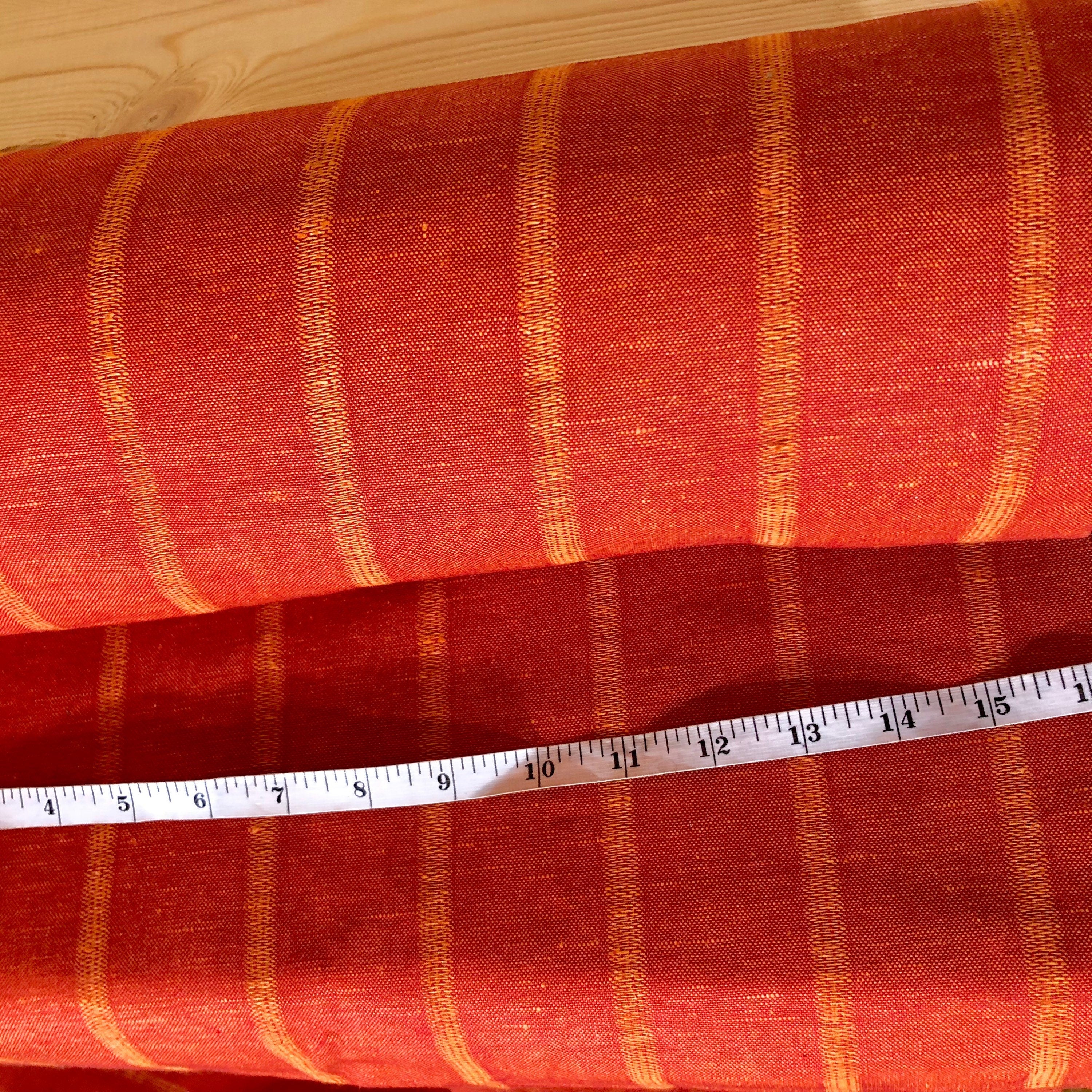 Stripped 100 % natural LINEN fabric, 170g/150 cm width fabric by the metre, bedding linen, bedspread, sewing, linen top fabric by the yard