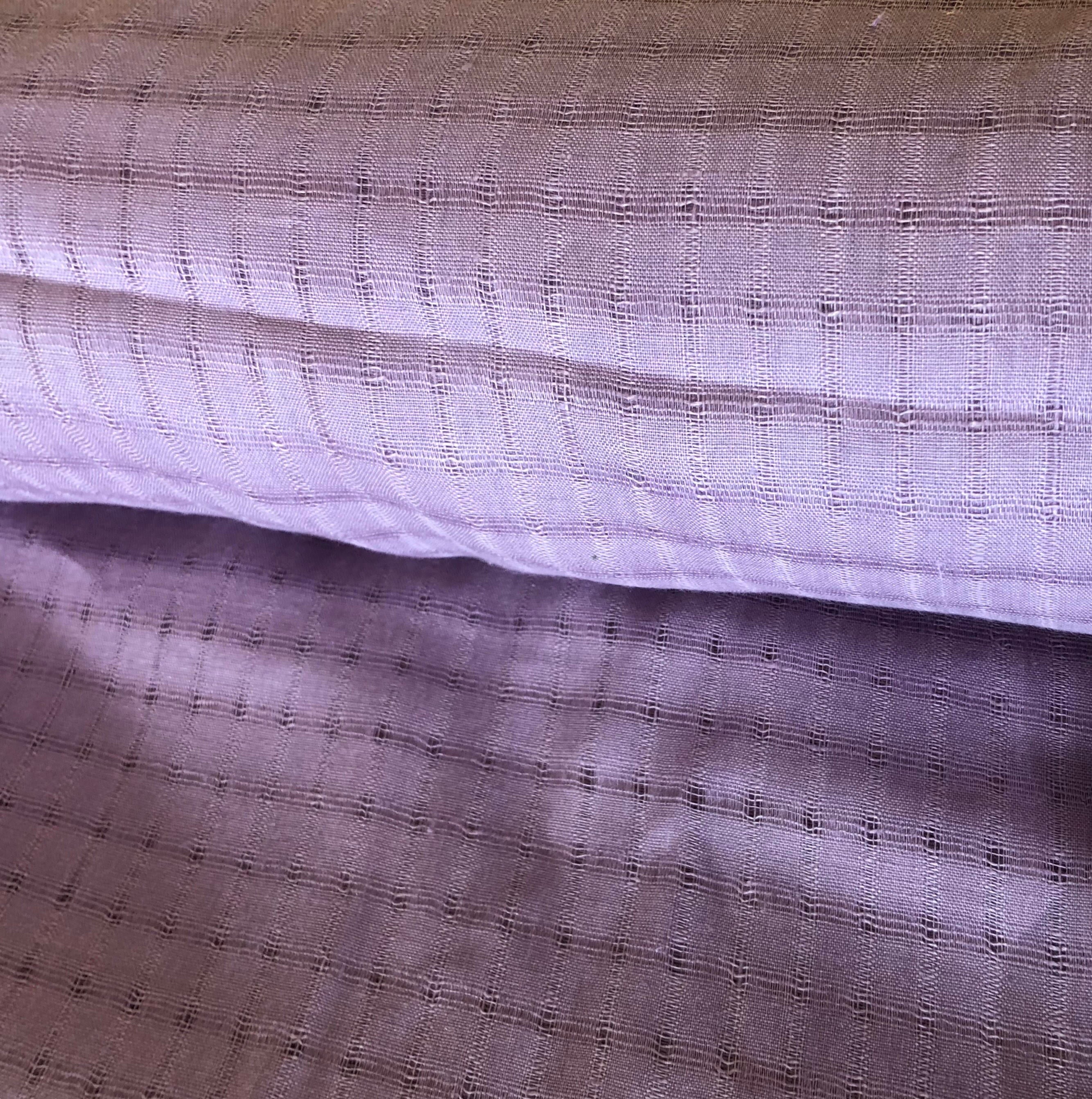 100 % NATURAL pure LINEN fabric 140 g, TARTAN fabric, fabric for home textile, scarf, fabric for tablecloths, regular check, purple tartan