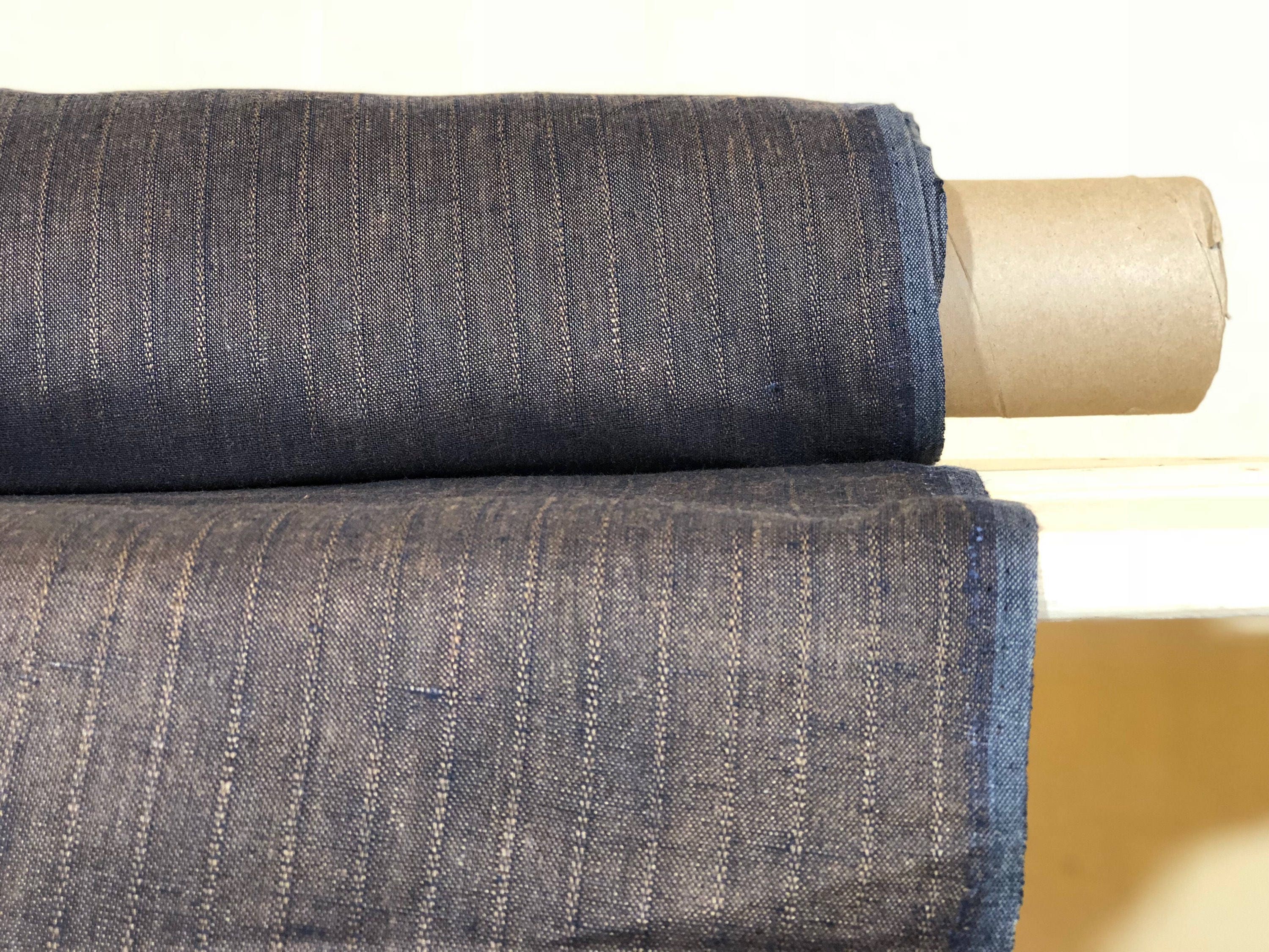 100 % NATURAL pure LINEN fabric, STRIPED fabric, fabric for home textile, scarf, fabric for cloths, regular striped, stripped linen bedding
