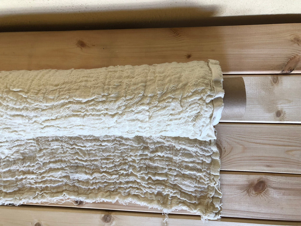 White Linen Fabric: 100% Natural, Softened Linen, 140cm Wide