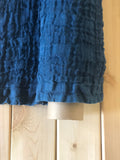 Marine Blue Linen Fabric: 100% Natural, Light Weight, 140cm Wide