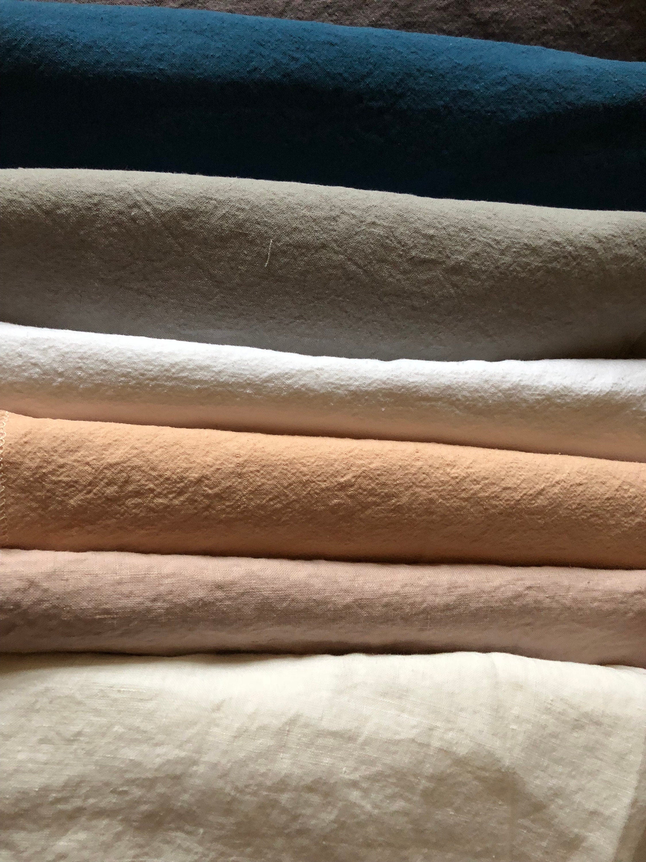 13 meters of natural linen fabrics