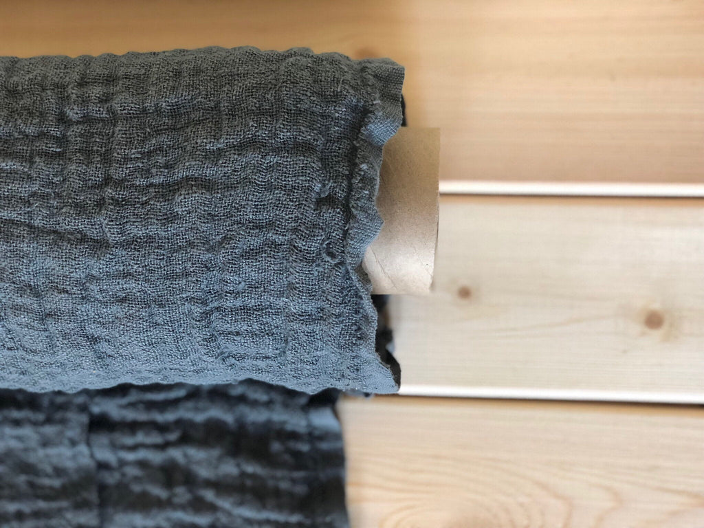 100 % EXTRA wide natural LINEN grey fabric, 250 cm width pure linen for BED linen, Luxury softened,