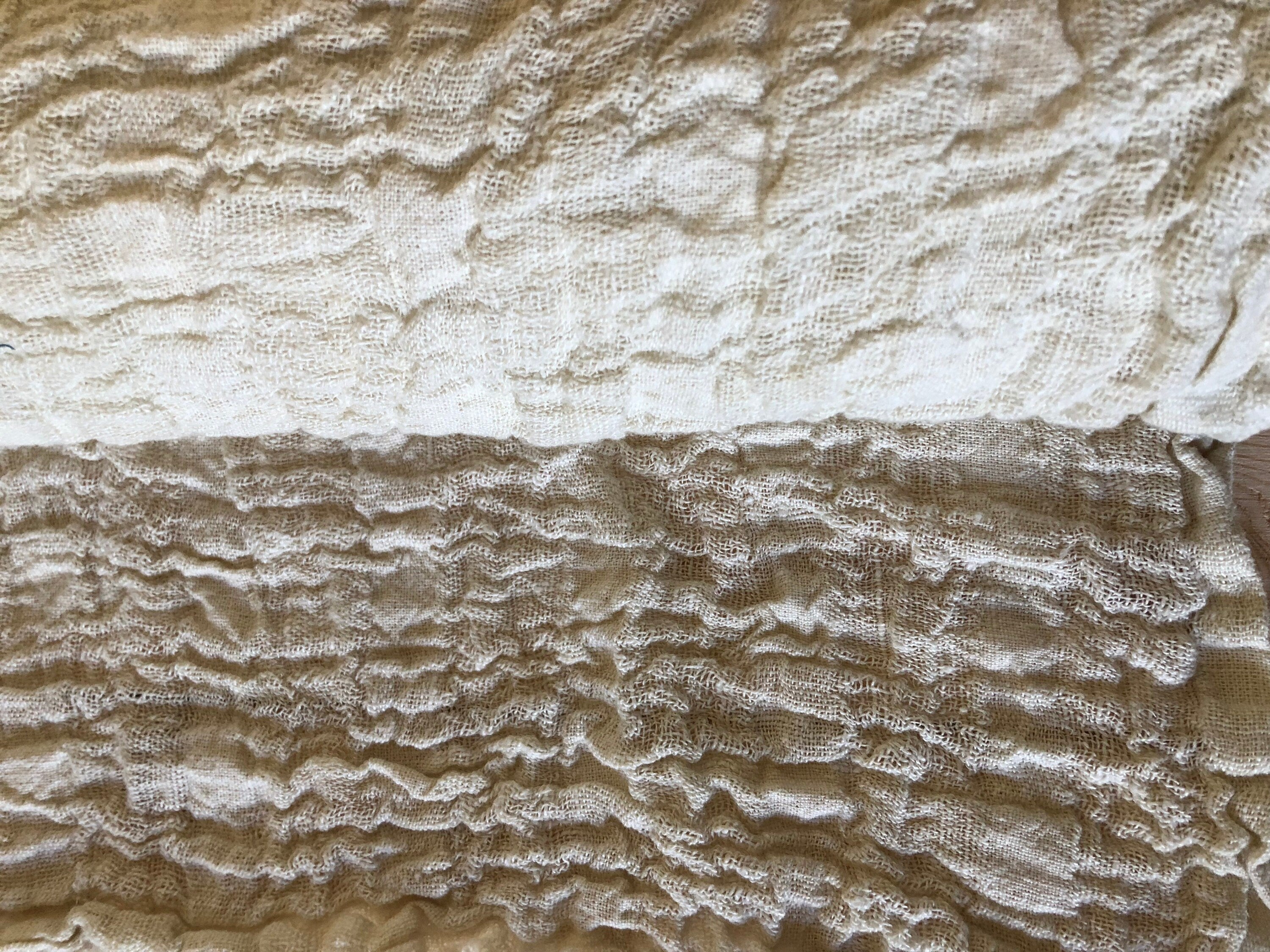 White Linen Fabric: 100% Natural, Softened Linen, 140cm Wide