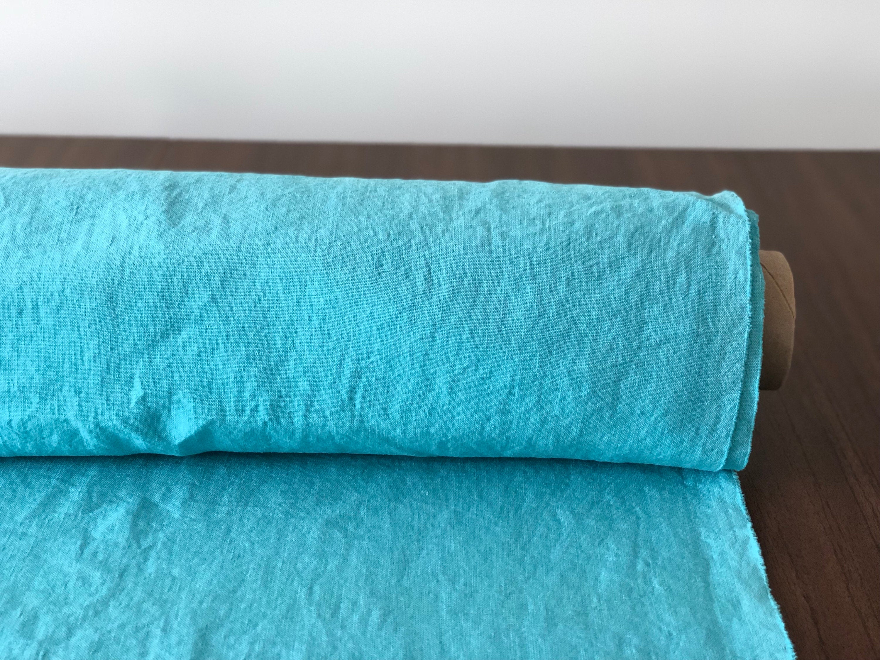 BGO27 | Extra Wide Softened Linen - Ocean Blue