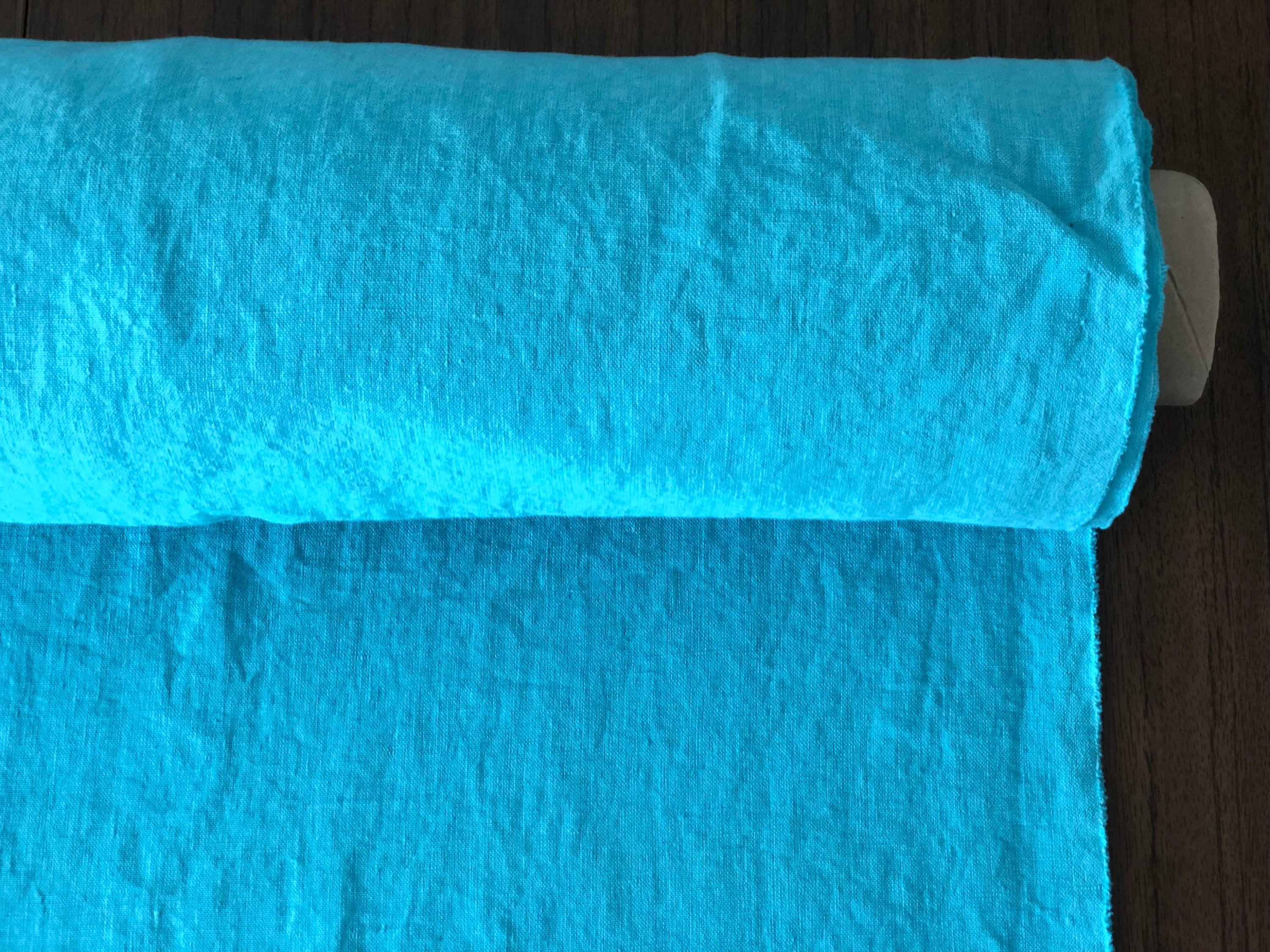 BGO27 | Extra Wide Softened Linen - Ocean Blue
