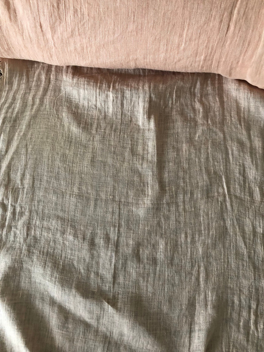 Dusty Pink Linen Fabric: 100% Natural, Light Weight (56" Wide)