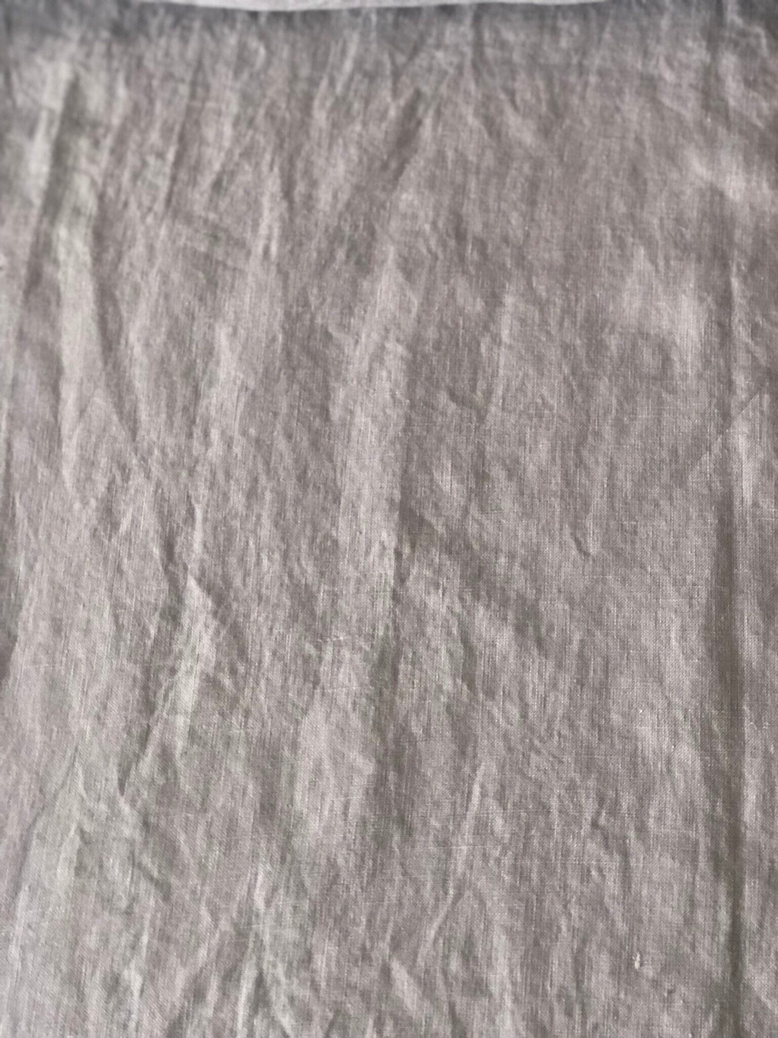 Extra Wide Soft Grey Linen Fabric: 100% Natural, 99" Width