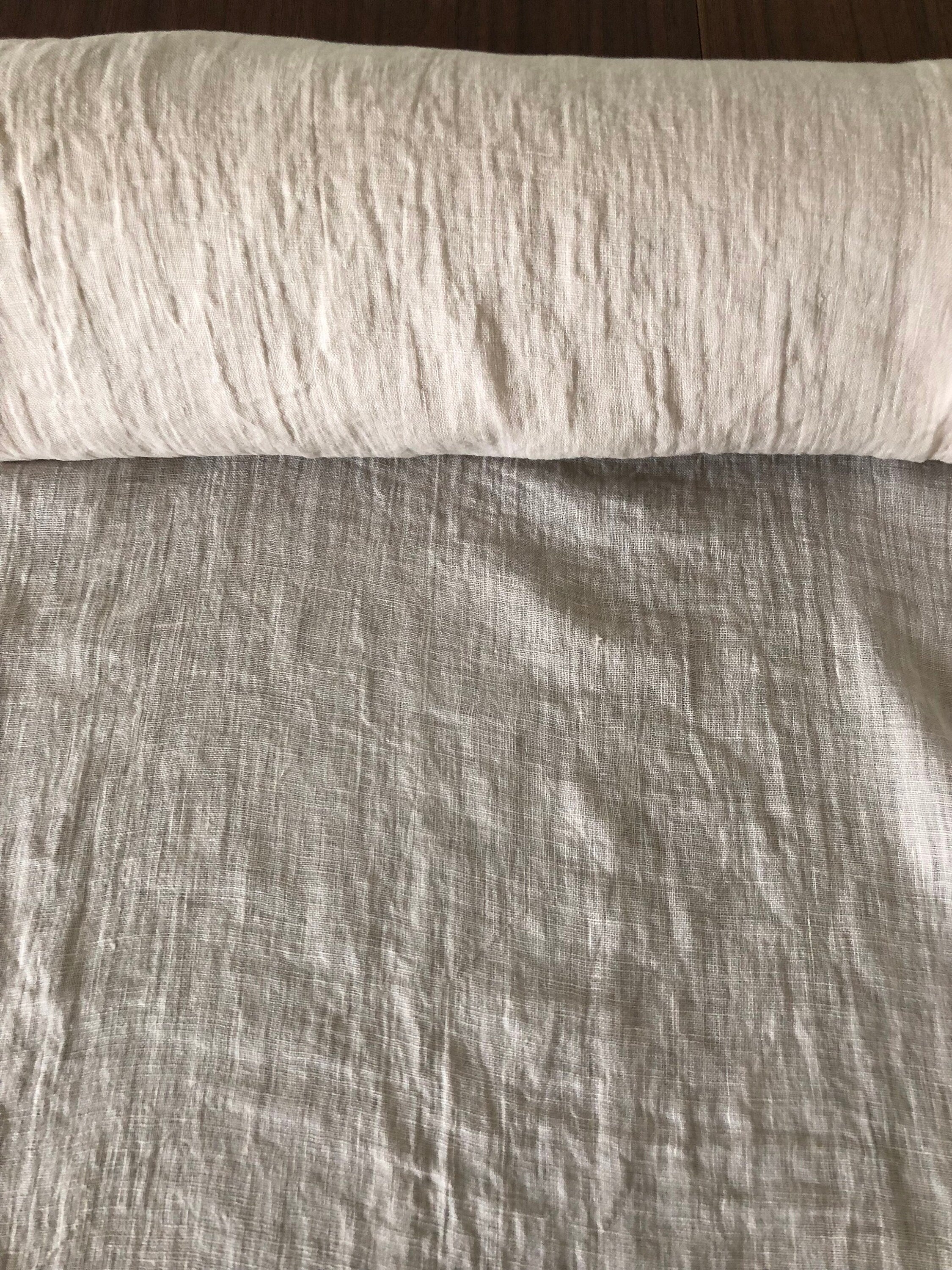 Soft Beige Linen Fabric: 100% Natural, 150cm Wide