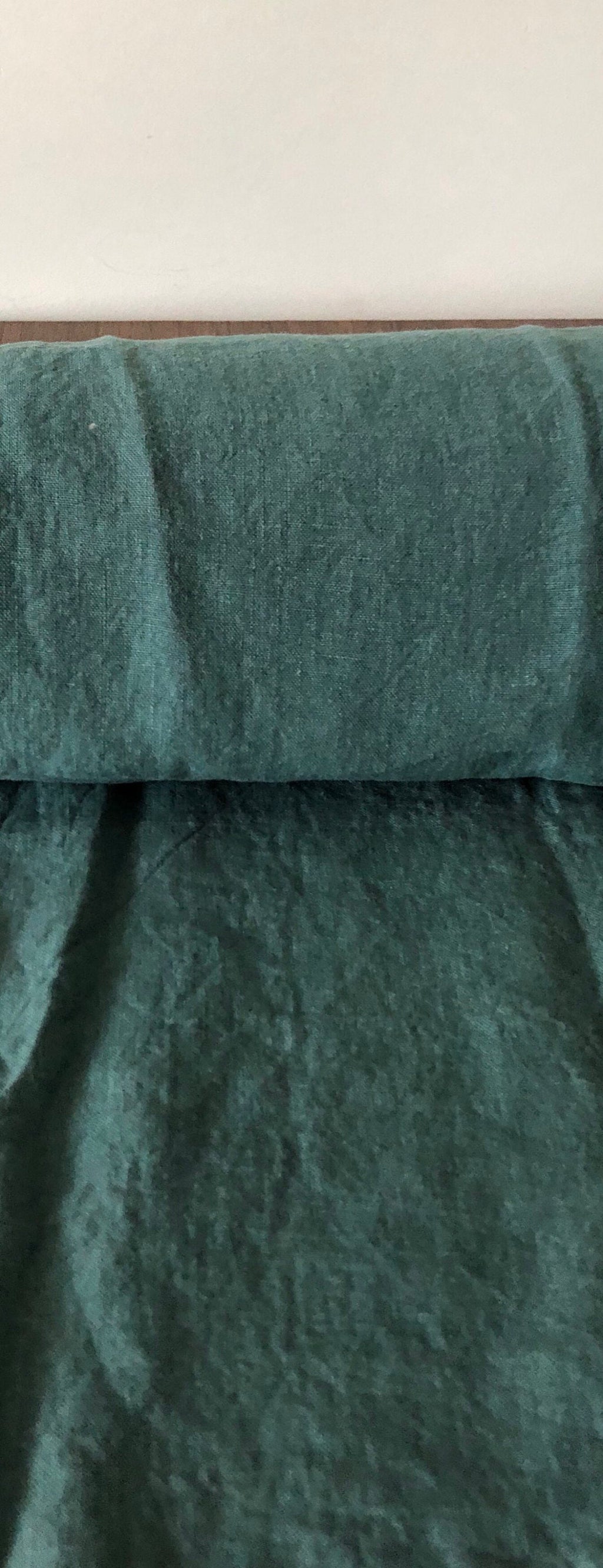 Extra Wide Soft Green Linen Fabric: 100% Natural, 99" Wide
