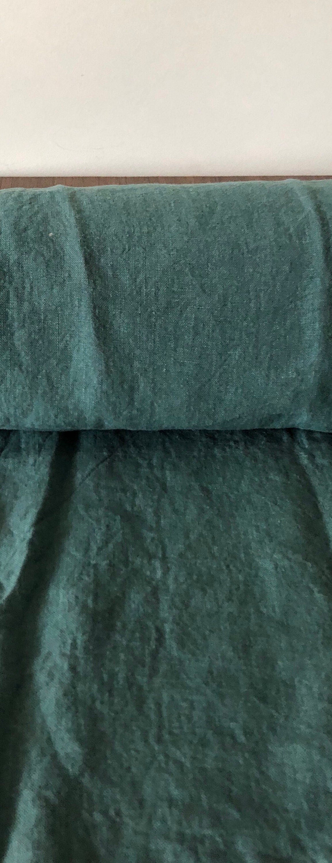 Extra Wide Soft Green Linen Fabric: 100% Natural, 99" Wide