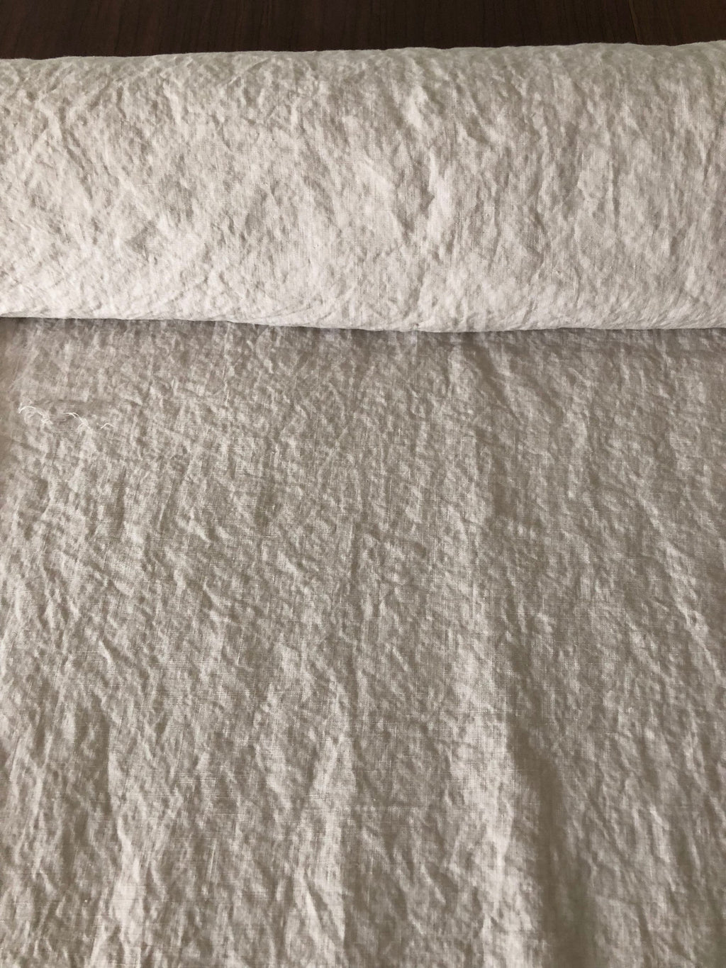 Extra Wide Soft Beige Linen Fabric: 250cm Pure Linen