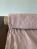 Extra Wide Soft Rose Linen Fabric: 100% Natural, 250cm Wide