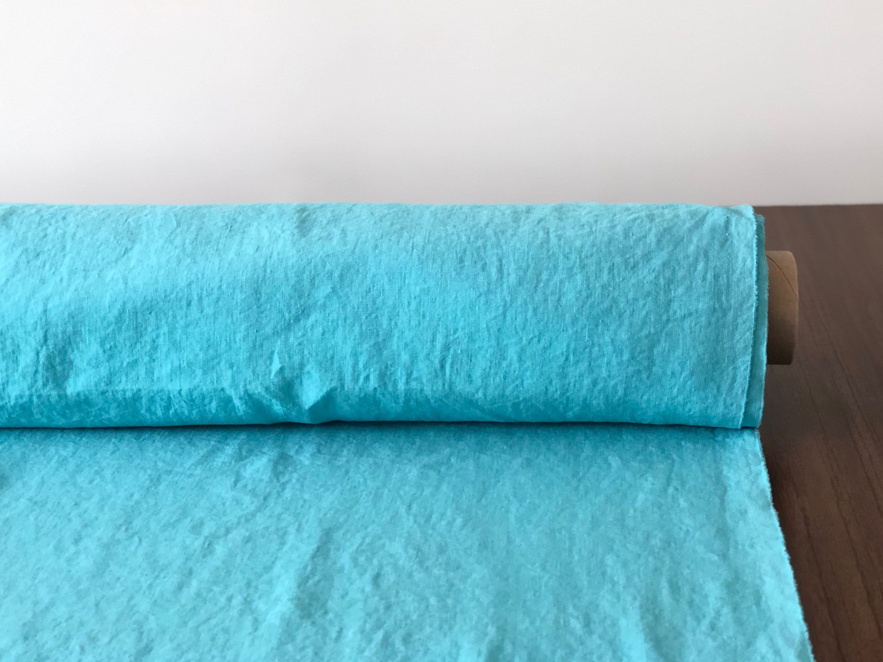 BGO27 | Extra Wide Softened Linen - Ocean Blue