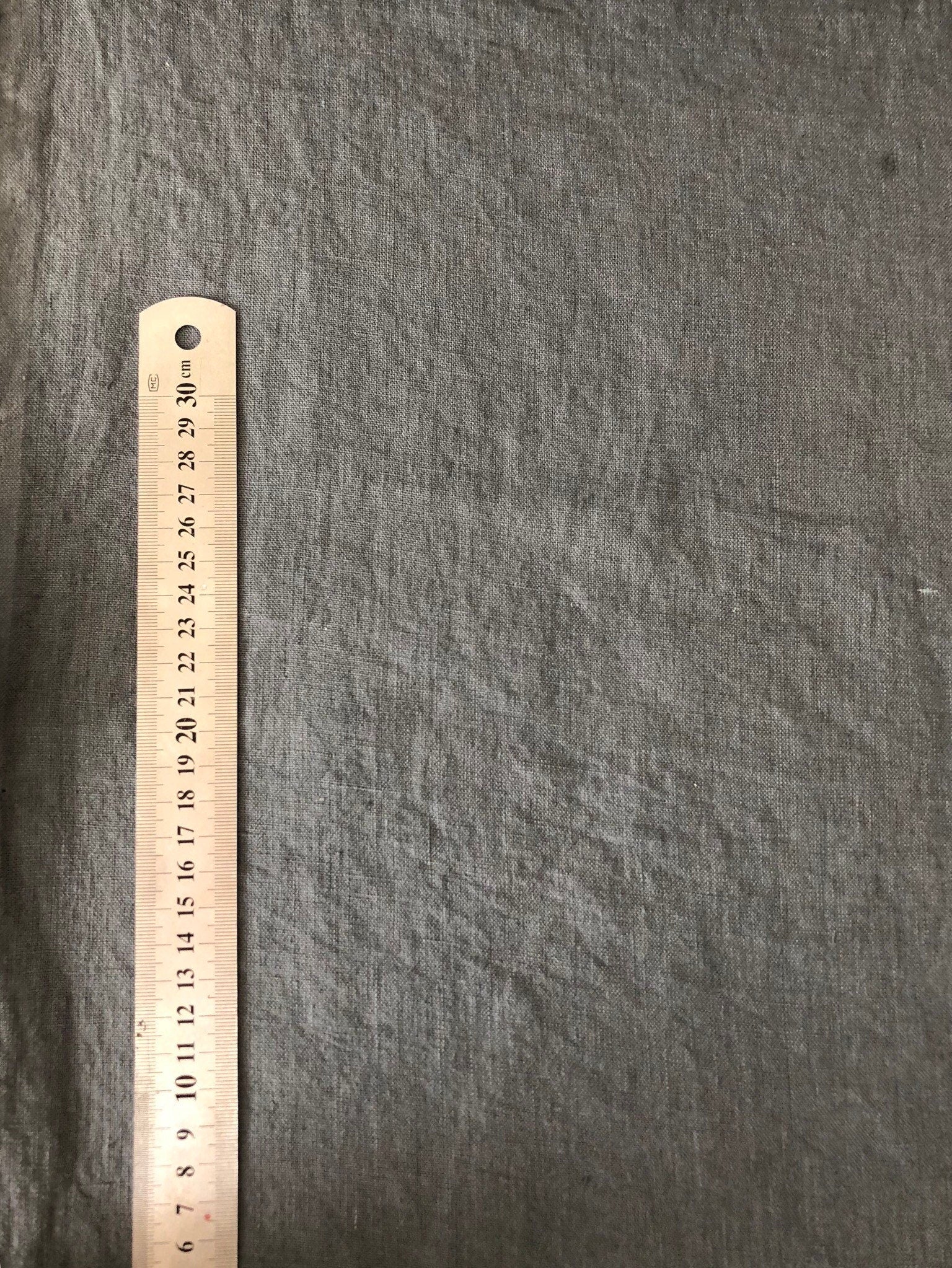 Dark grey BGO28 100 % EXTRA wide natural LINEN fabric, 210g/250cm width fabric by the metre, bedding