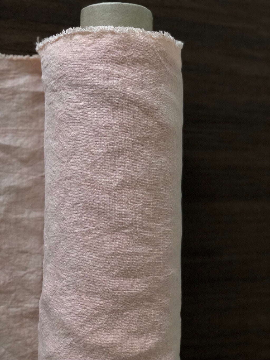 Dusty pink 100 % EXTRA wide natural LINEN fabric, 250 cm width fabric by the metre, bedding linen, bedspread, sewing, linen top fabric by th