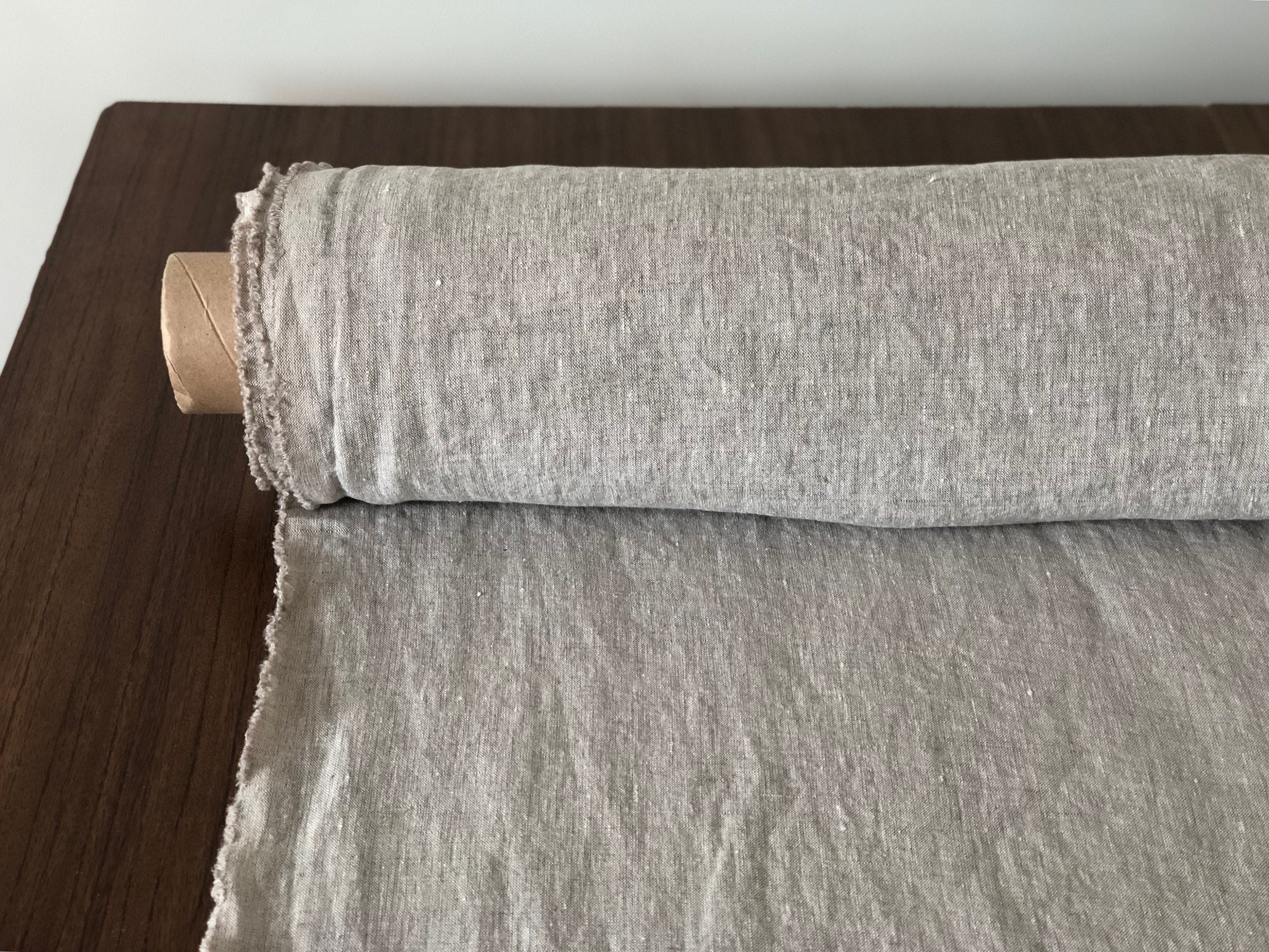 Extra Wide Natural Linen Fabric: Soft Bedding & Sewing Linen (285cm/112 inches)