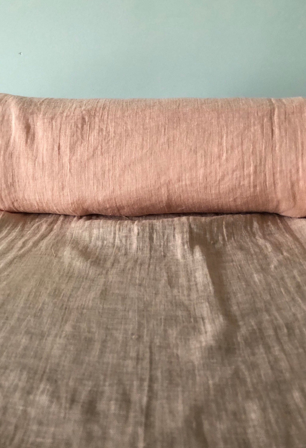 Dusty Pink Linen Fabric: 100% Natural, Light Weight (56" Wide)