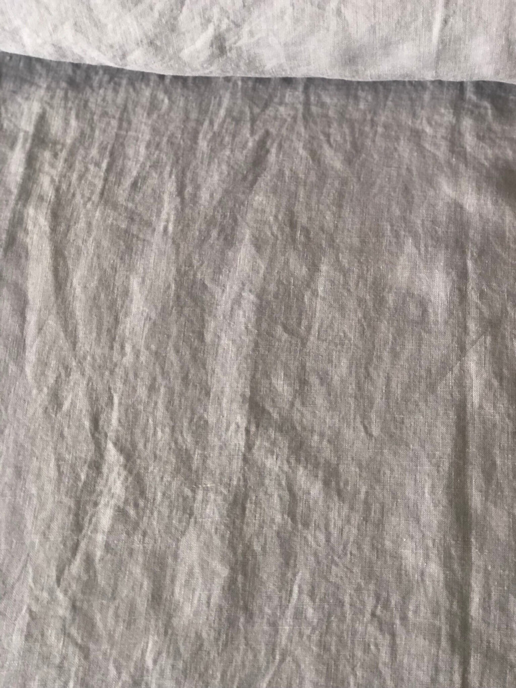 Extra Wide Soft Grey Linen Fabric: 100% Natural, 99" Width