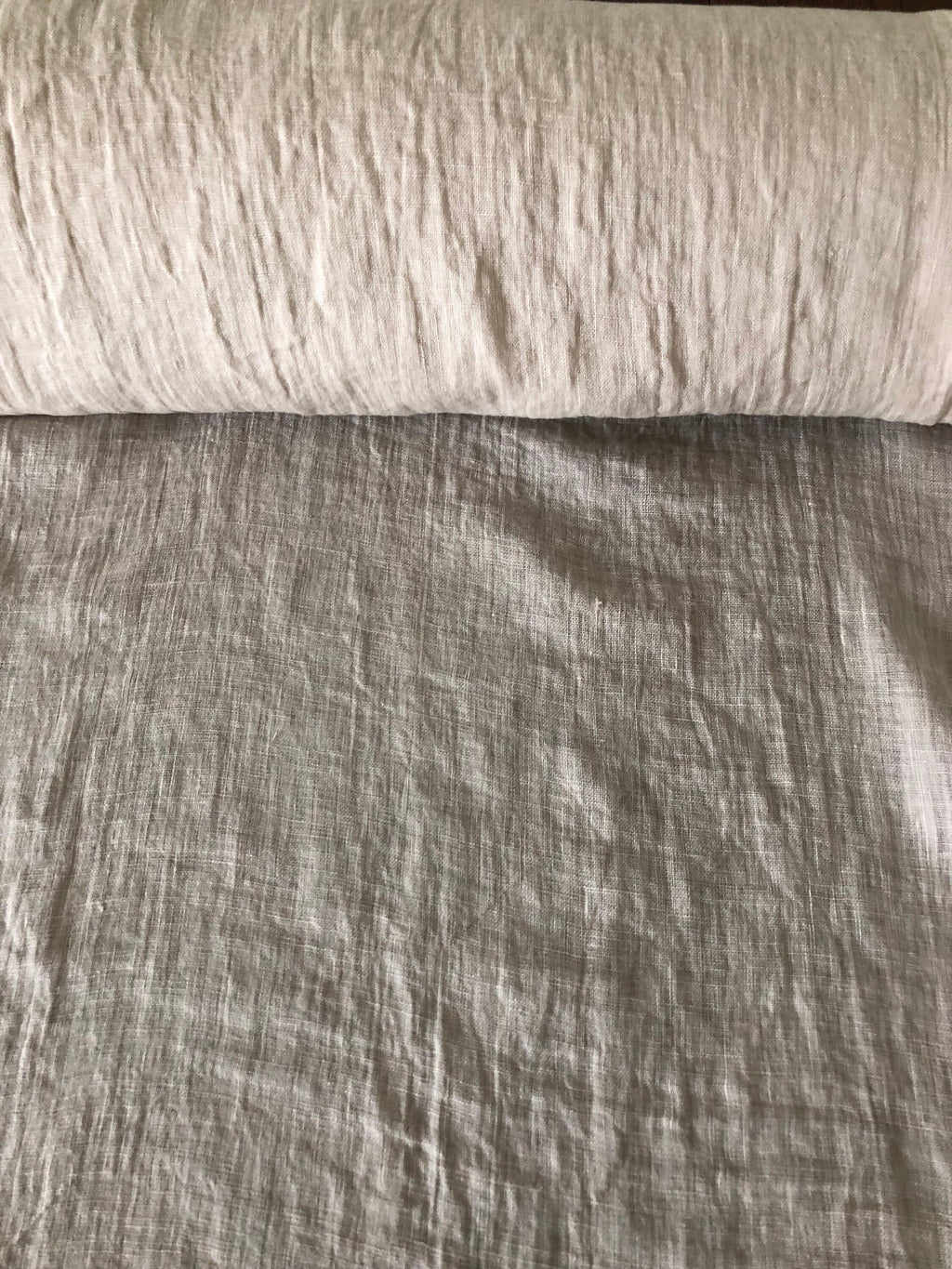 Soft Beige Linen Fabric: 100% Natural, 150cm Wide