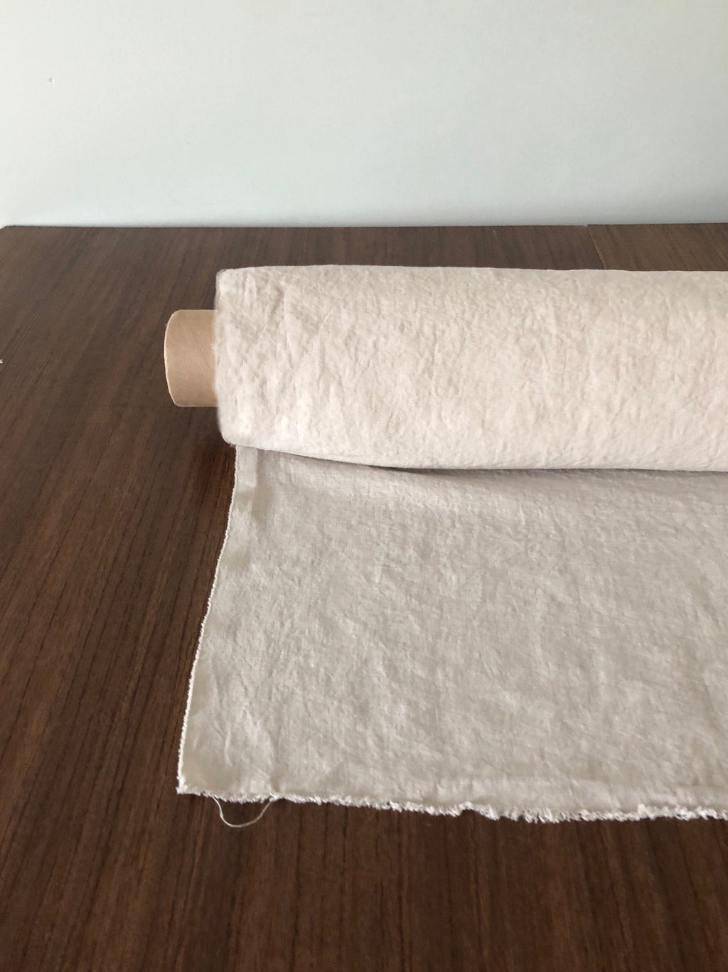 110 in EXTRA wide natural LINEN fabric BGO27L SOFT Beige ,195 g/285 cm width fabric by the metre, bedding