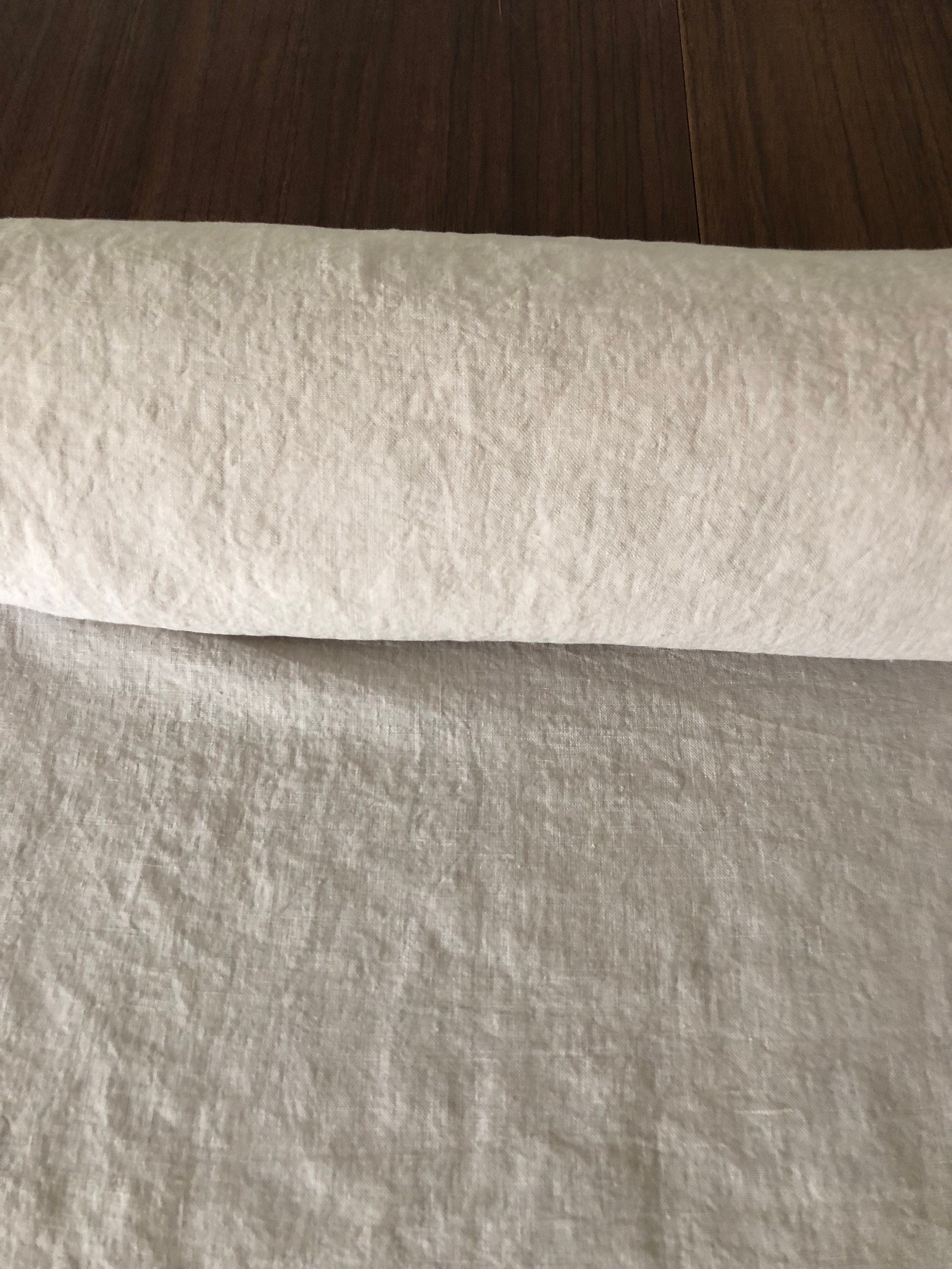 110 in EXTRA wide natural LINEN fabric BGO27L SOFT Beige ,195 g/285 cm width fabric by the metre, bedding