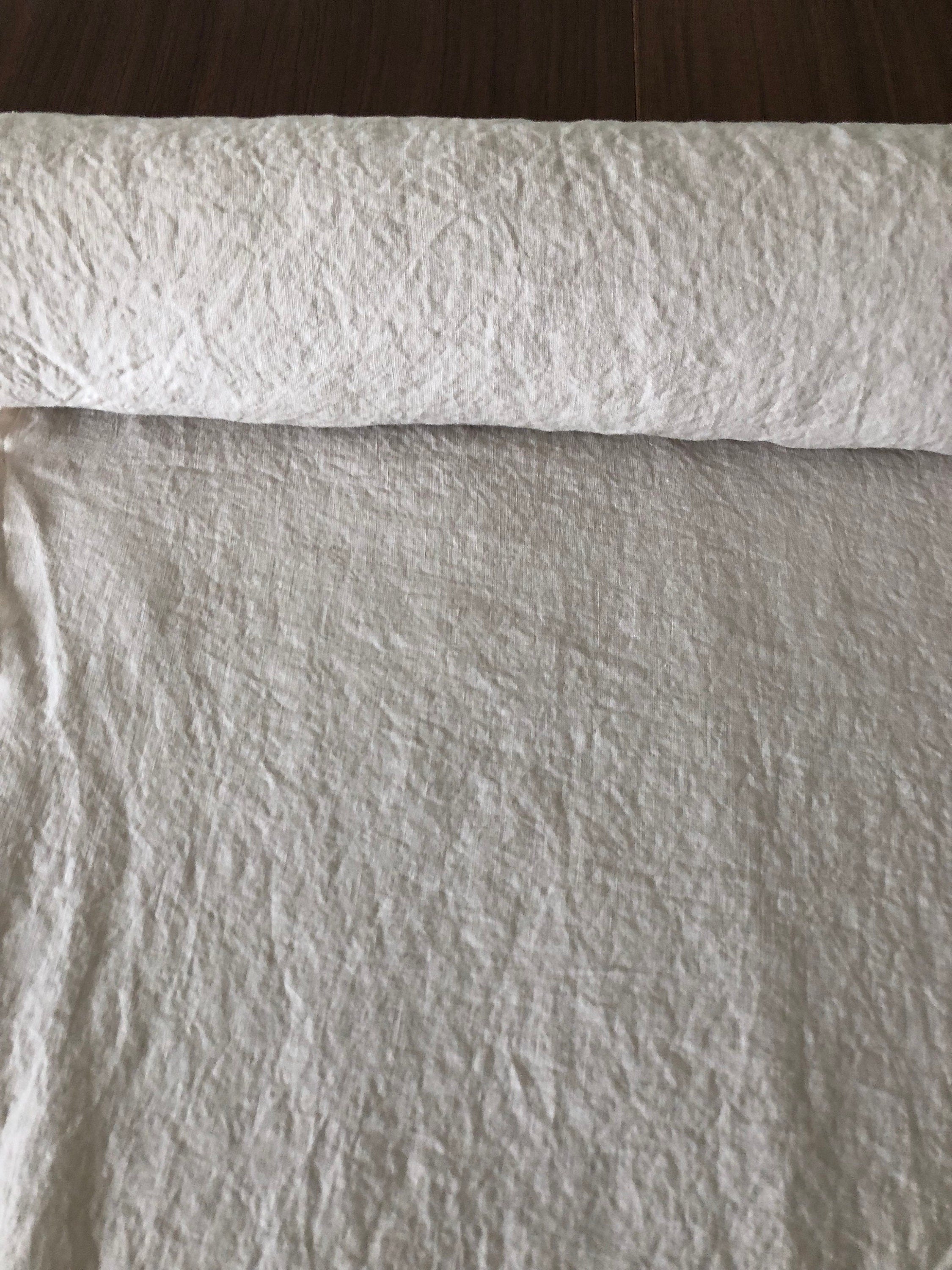 Extra Wide Soft Beige Linen Fabric: 250cm Pure Linen