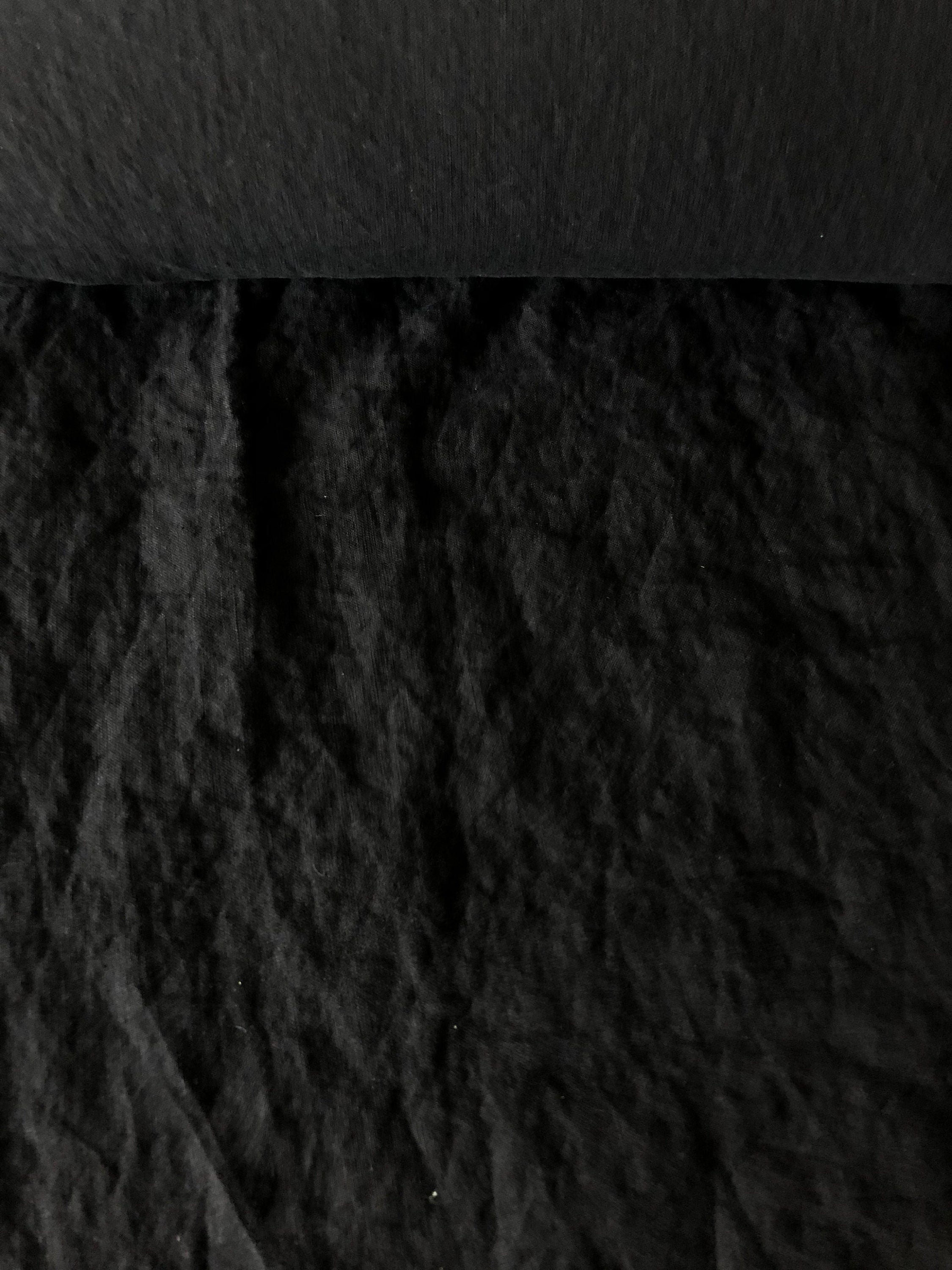 Extra Wide Black Linen Fabric: Softened Bedding & Sewing Material