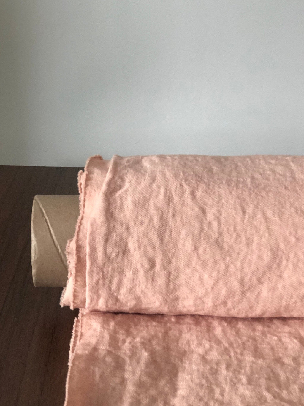 Extra Wide Soft Pudra Linen Fabric: 100% Natural, 250cm Width