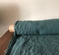 Extra Wide Soft Green Linen Fabric: 100% Natural, 250cm Wide
