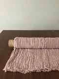 Dusty Rose Linen Fabric: 100% Natural, 140cm Wide, For Sewing