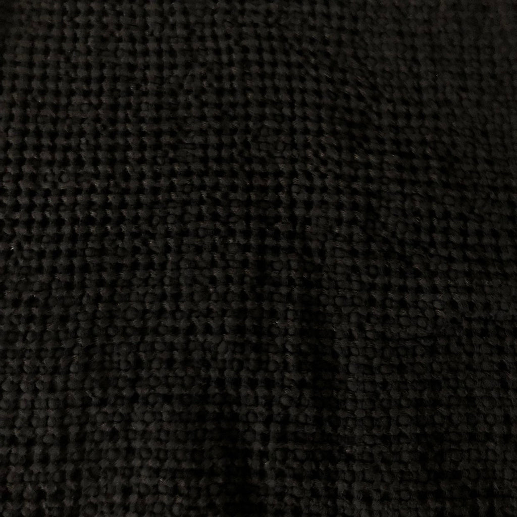 Black Waffle Linen Cotton Fabric: Extra Wide 88" - BGO137