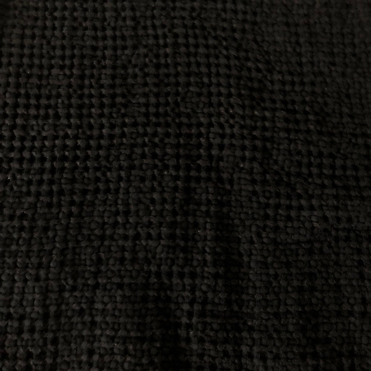 Black Waffle Linen Cotton Fabric: Extra Wide 88" - BGO137