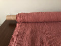 Coral Waffle Fabric: 94" Extra Wide Linen Cotton Blend