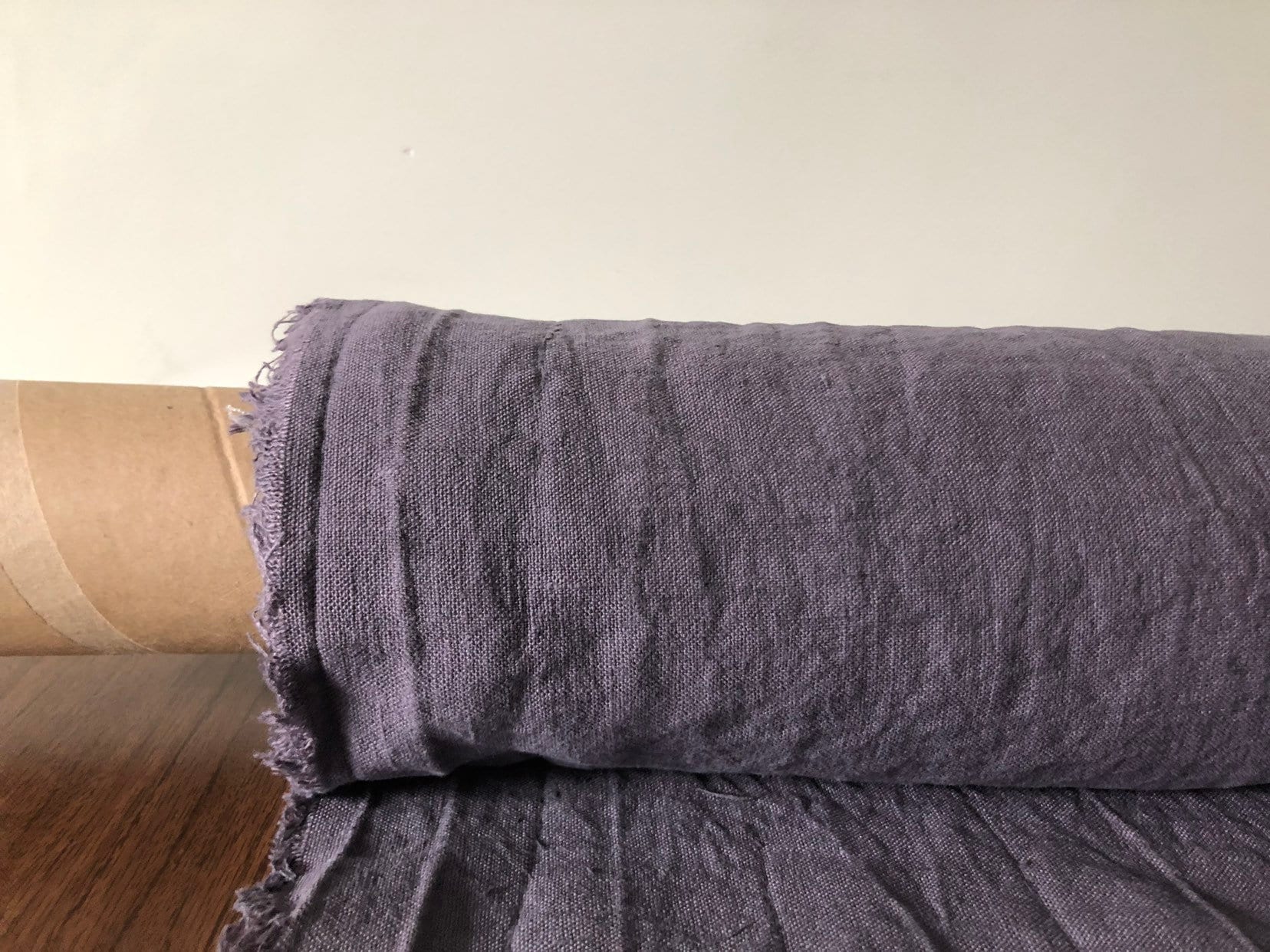 Extra Wide Soft Violet Linen Fabric: 250cm Width, BGO27