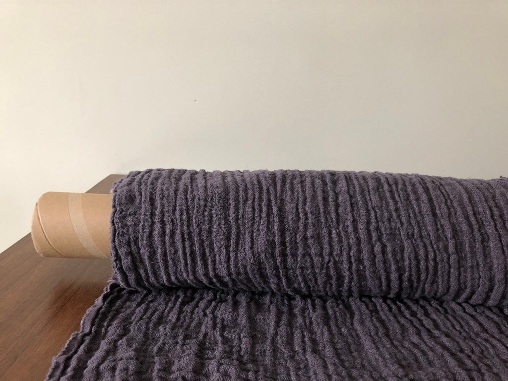Violet Linen Fabric: 100% Natural, Light Weight, 140cm Wide