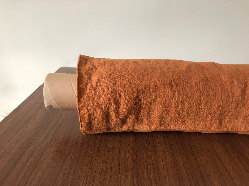 Extra Wide Linen Fabric: Soft Squash Bedding, Sewing (250cm)