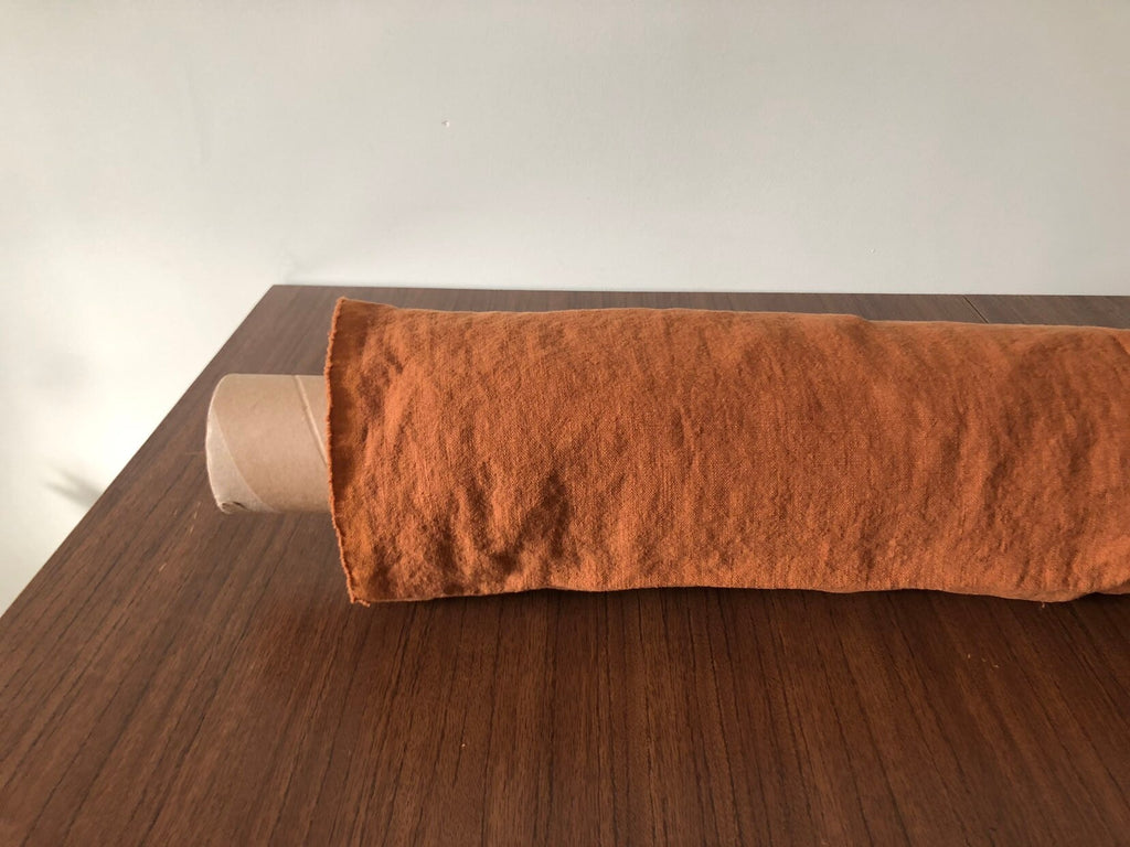 Extra Wide Linen Fabric: Soft Squash Bedding, Sewing (250cm)