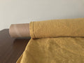 Extra Wide Mustard Linen Fabric: Softened Bedding & Sewing Material