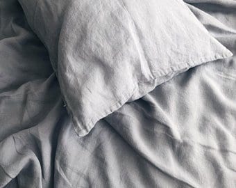 Natural linen pillowcases
